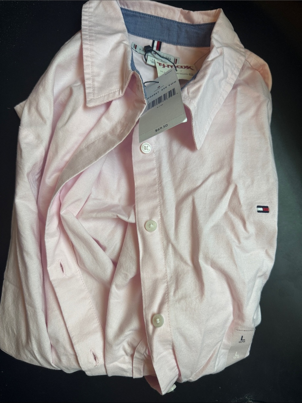 Tommy Hilfiger Pink Button Down Blouse